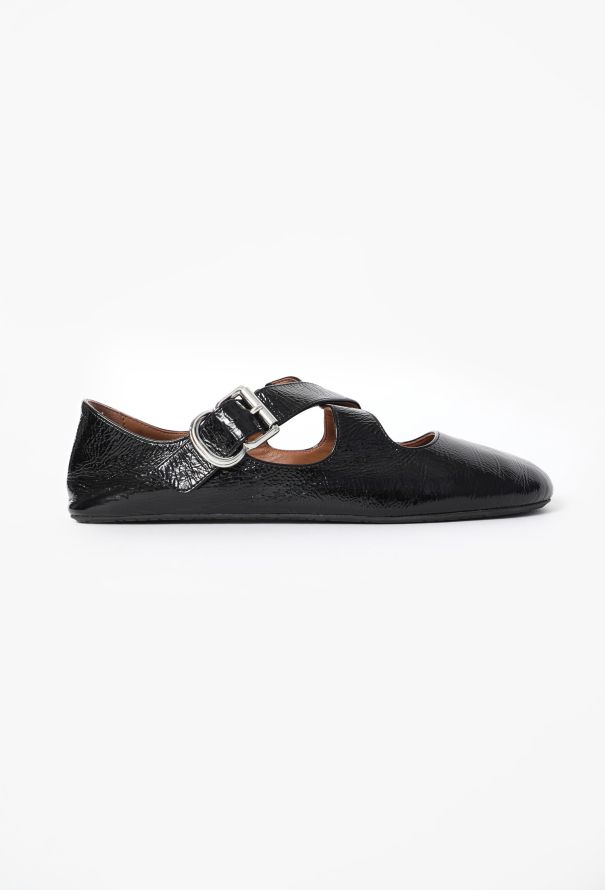 Alaïa 2024 Patent Crossover Ballerinas - 1