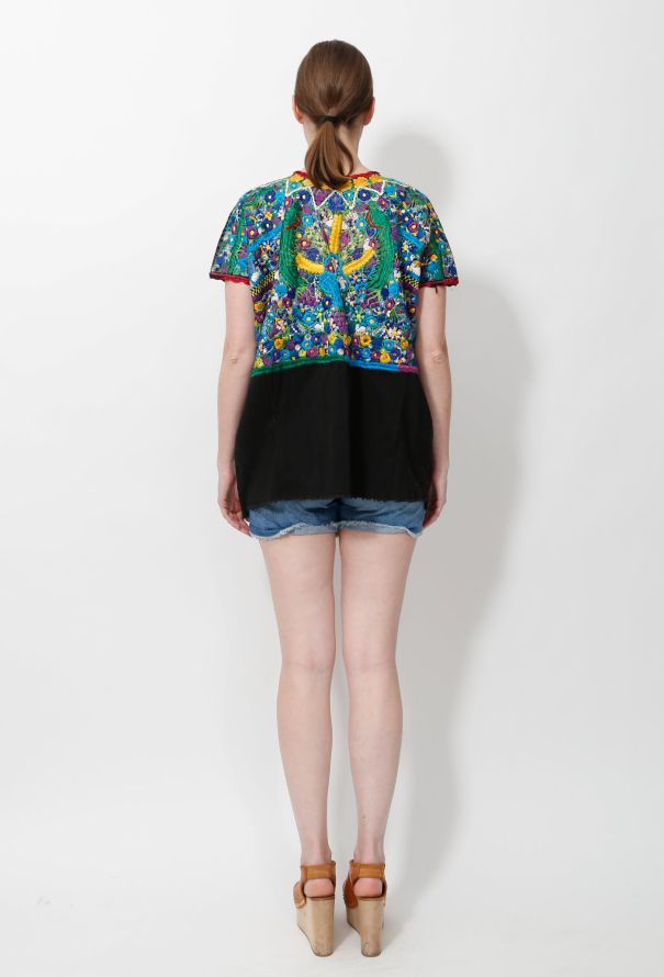 World Treasures 70s Hand Embroidered Mexican Top - 4