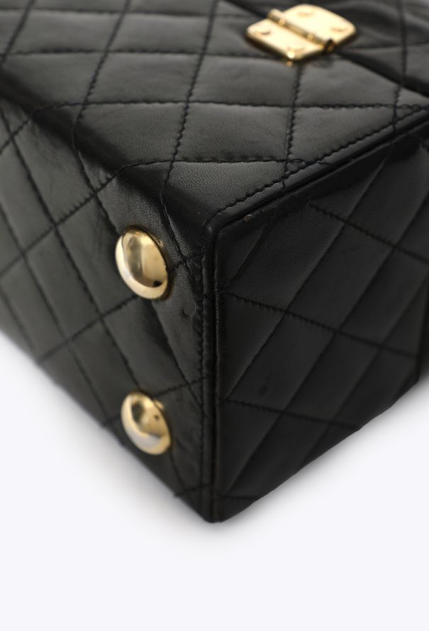 Chanel Vintage Quilted Vanity Case Tote Bag - 13