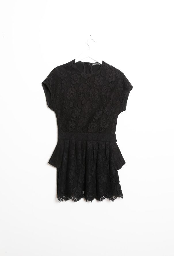 Balenciaga 2008 Lace Flared Dress - 6