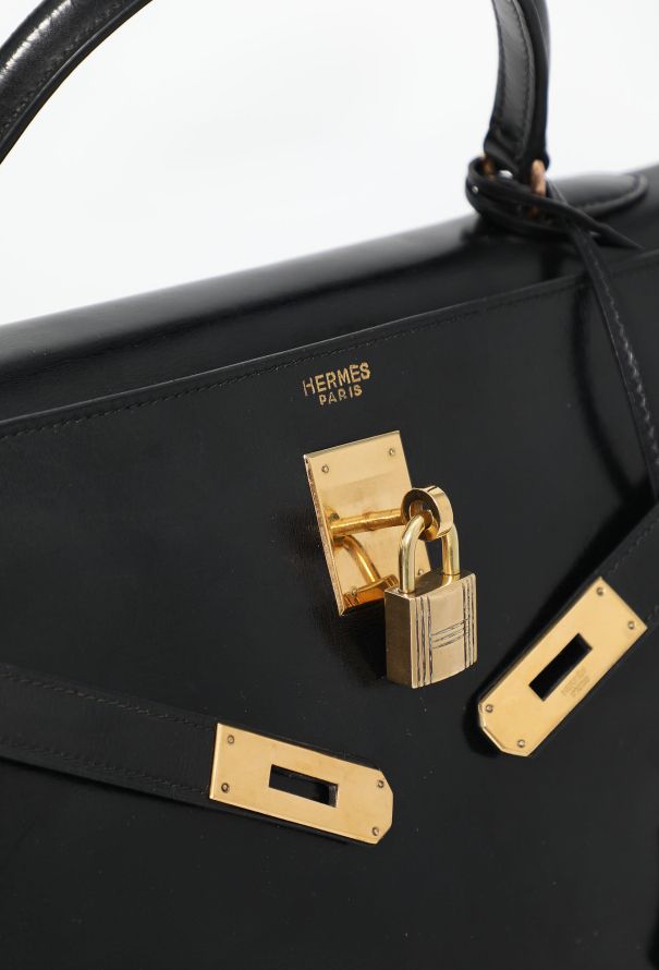 Hermès '60s Black Box Kelly Retourné 35 - 12