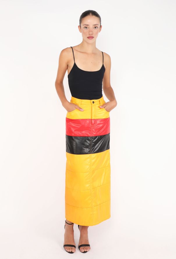 Junya Watanabe Color-Block Padded Skirt, F/W 2004 - 1