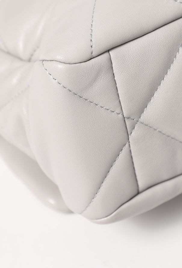 Chanel 2021 Grey 19 Large Flap Bag - 11