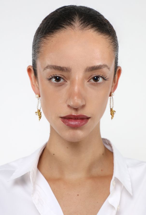 Modern Fine Jewelry Germano Gioielleria 18k Yellow Gold & Pearl Earrings - 2