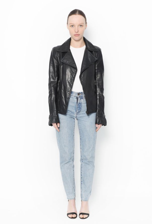 Balenciaga Classic Lambskin Leather Jacket - 1
