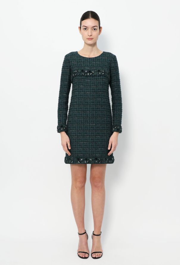 Chanel F/W 2012 Embroidered Tweed Dress - 1