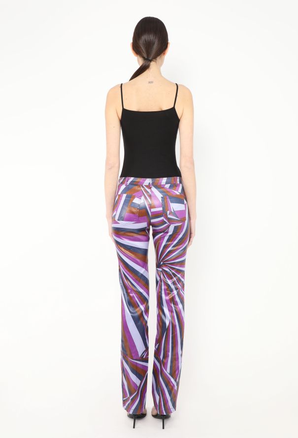 Emilio Pucci Vintage Tapered Iride Pants - 4