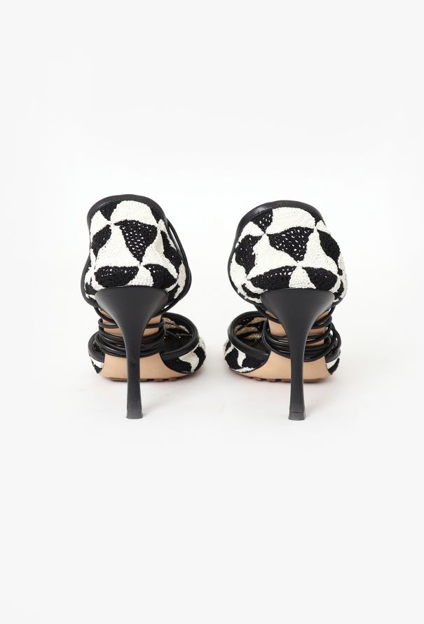 Bottega Veneta Resort 2022 Phantom Crochet Heels - 6