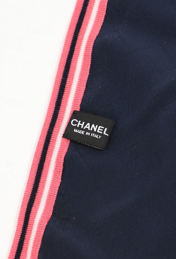Chanel Quilted 'CC' Silk Scarf - 5