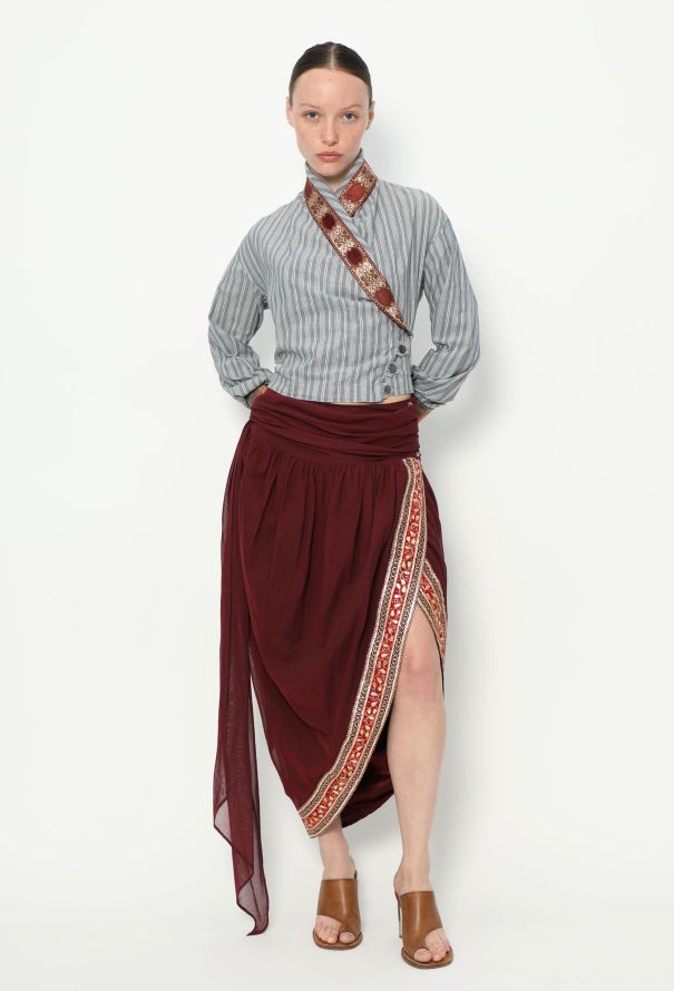 Romeo Gigli COLLECTOR 1990 Draped Brocade Ensemble - 4
