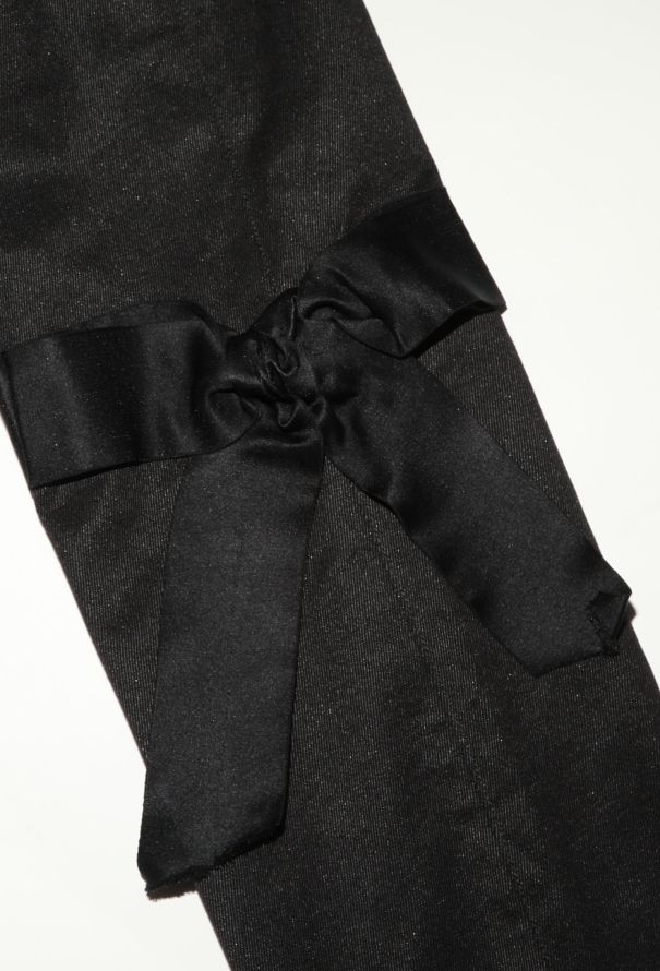 Chanel F/W 2005 Iridescent Satin Bow Jeans - 7