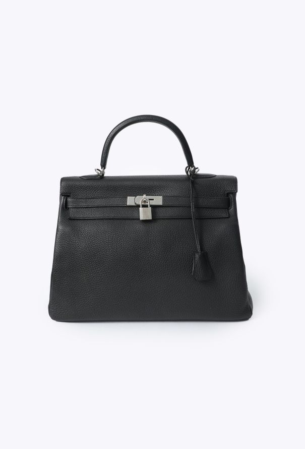 Hermès Black Togo Kelly Retourné 35 - 1