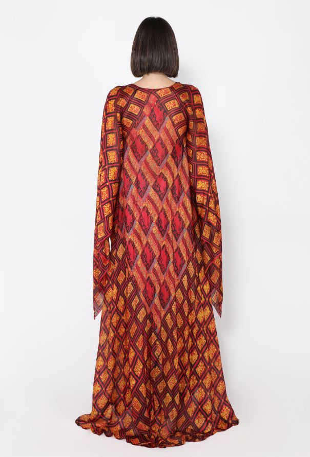 Authentic Indian Silk Kaftan, 1970s - 4