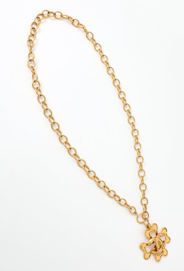 Chanel RARE 1994 'CC' Lucky Clover Necklace - 4