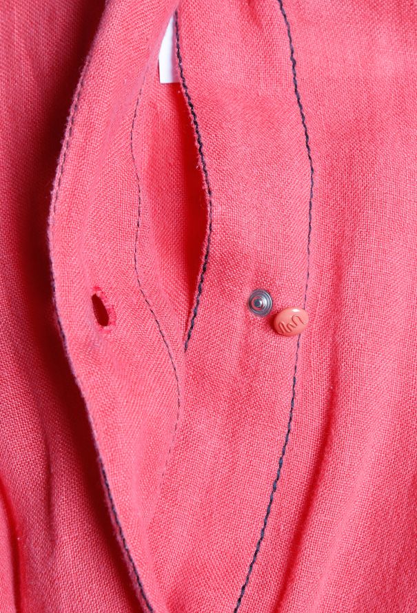 Thierry Mugler 80s Bicolor Linen Jumpsuit - 7