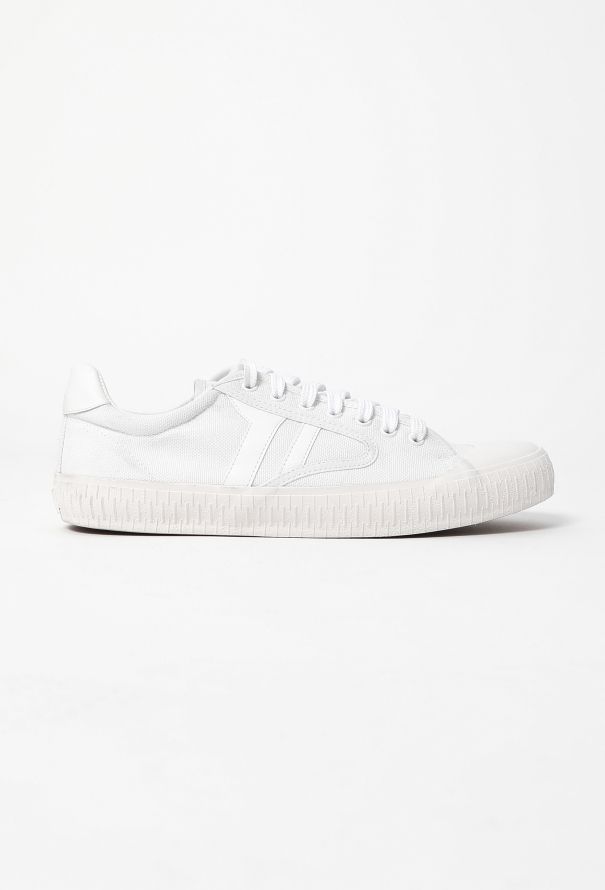 Céline S/S 2017 Leather Trim Canvas Sneakers - 1