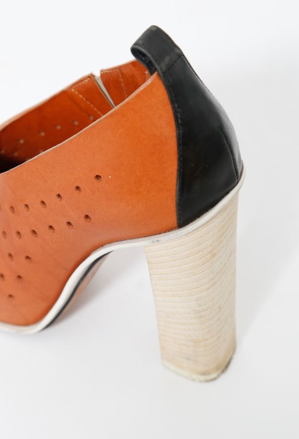Céline Tricolor Perforated Pumps - 10
