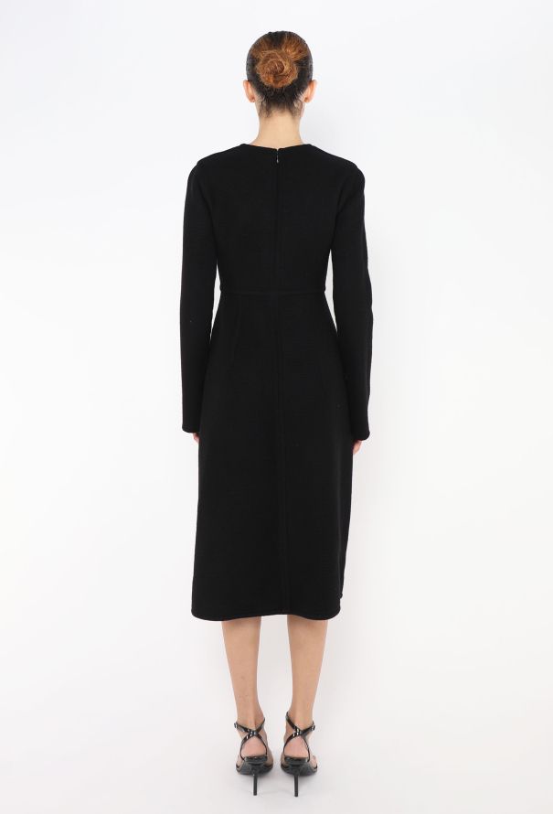 Céline Felted Cashmere Dress – Black (F/W 2015) - 5