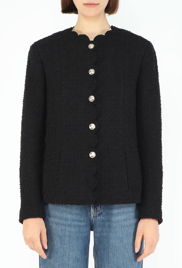 Chanel F/W 2020 Scalloped Tweed 'CC' Ensemble - 6