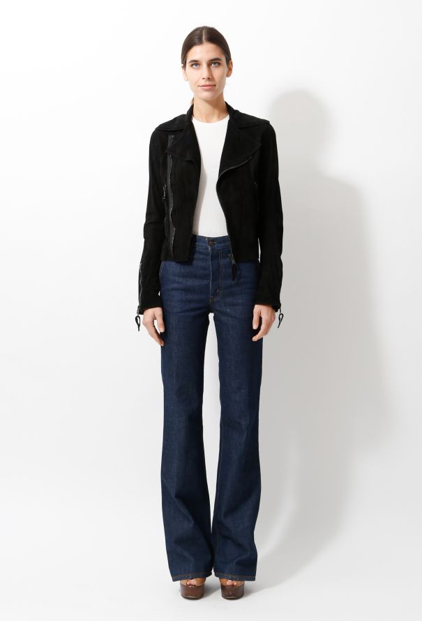 Balenciaga 2007 Suede Biker Jacket - 3