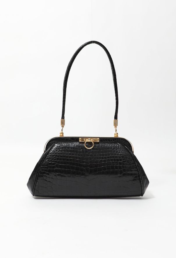 90's Roberta Di Camerino Crocodile Bag - 1