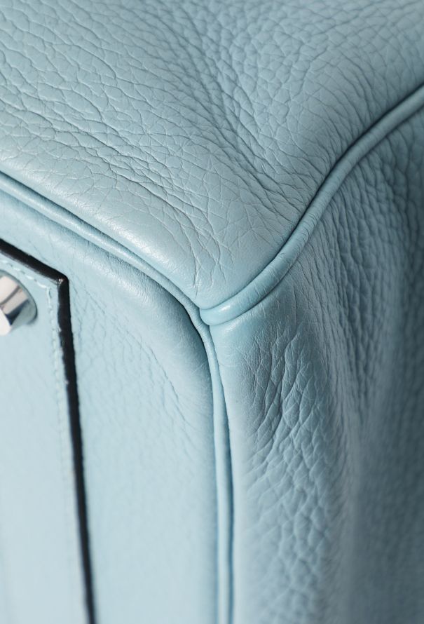 Hermès Bleu Ciel Clemence Birkin 40 - 9