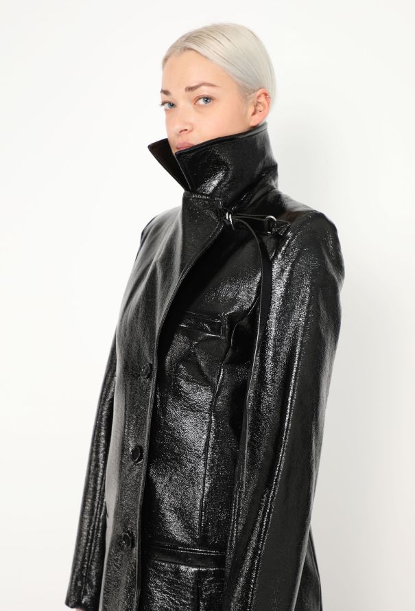 Courrèges 2024 Vinyl Buckle Trench Coat - 3
