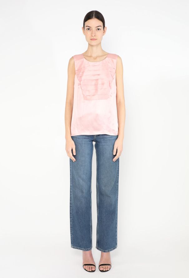 Chanel Ruffled Charmeuse Blouse - 2
