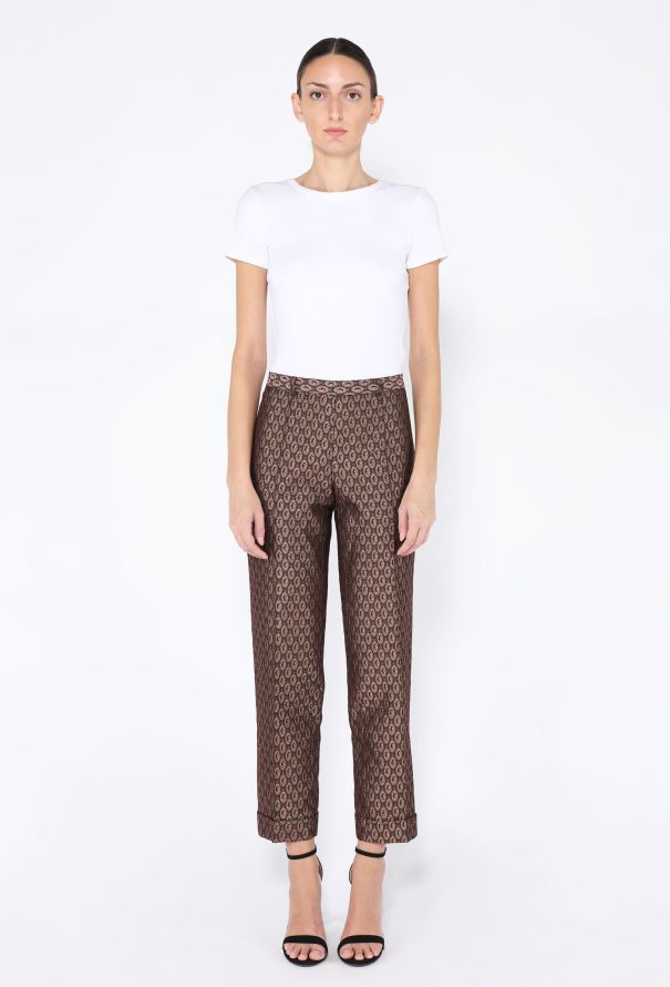 Romeo Gigli Paisley Jacquard Trousers, 1990s - 1