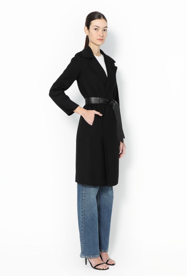 Saint Laurent 2017 Belted Wool Coat - 4