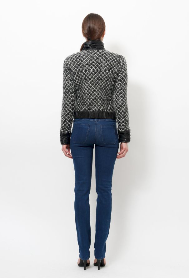 Chanel Leather Quilted Jacket - 6