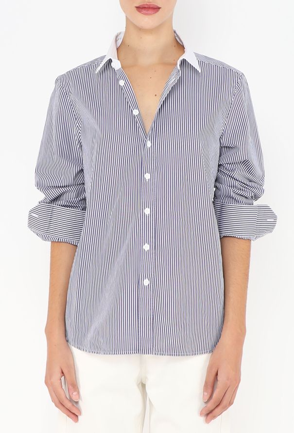 Saint Laurent Classic Bicolor Striped Shirt - 4