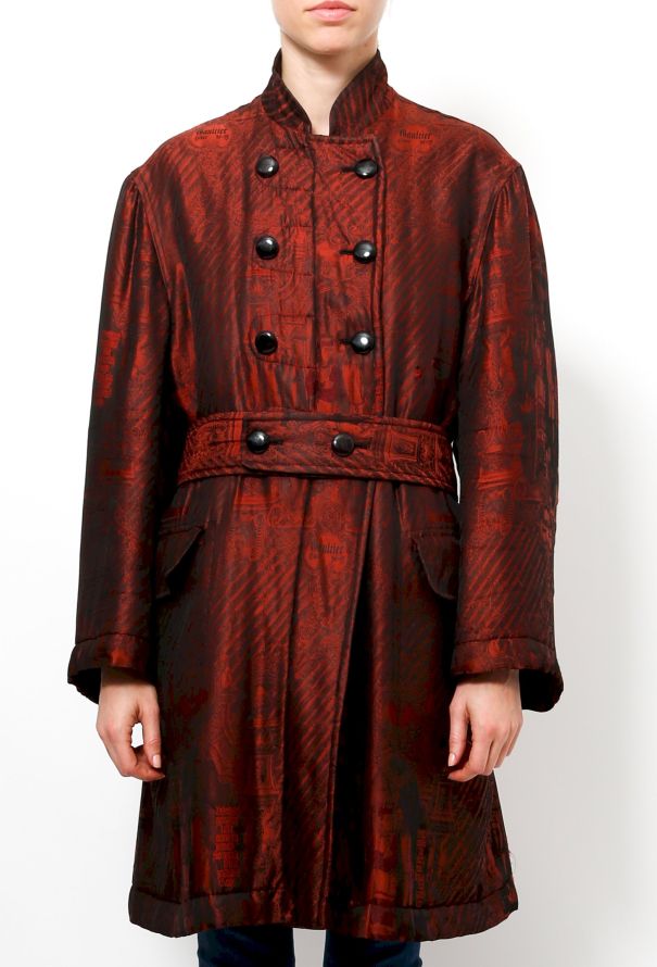 Jean Paul Gaultier 80's Reversable Silk Coat - 2
