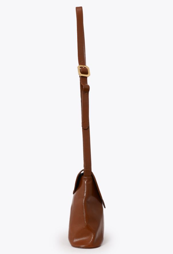 Saint Laurent '90 YSL Cognac Bag - 3