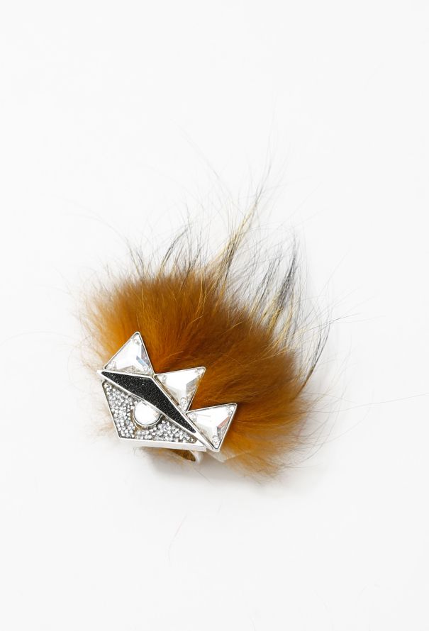 Fendi S/S 2014 Fox Fur Strass Monster Ring - 3
