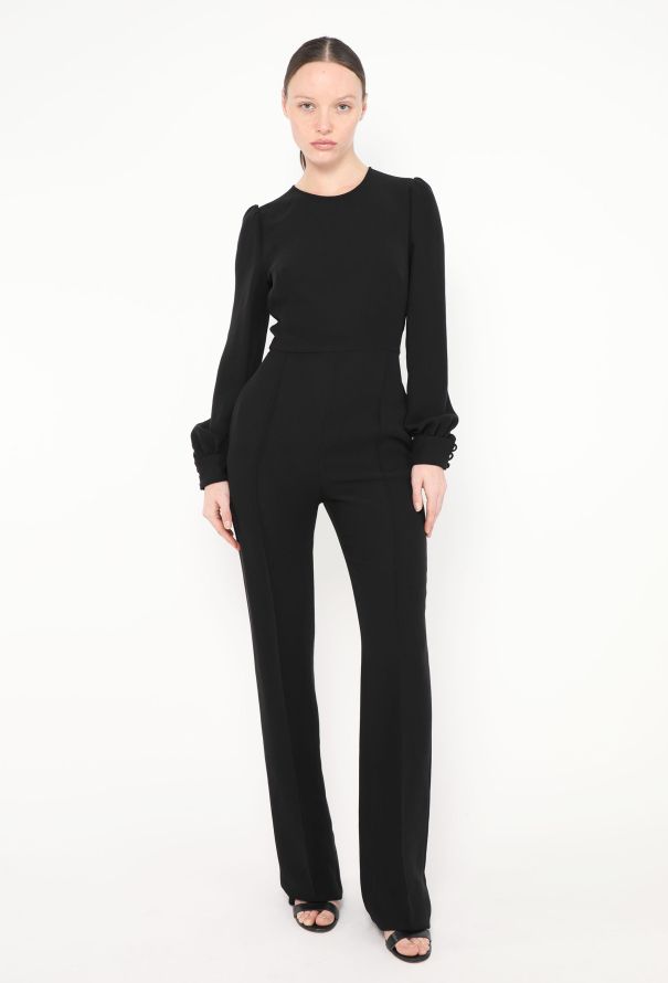 Valentino F/W 2012 Pleated Silk Jumpsuit - 4