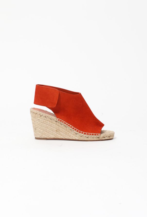 Céline Suede Espadrille Wedges - 1