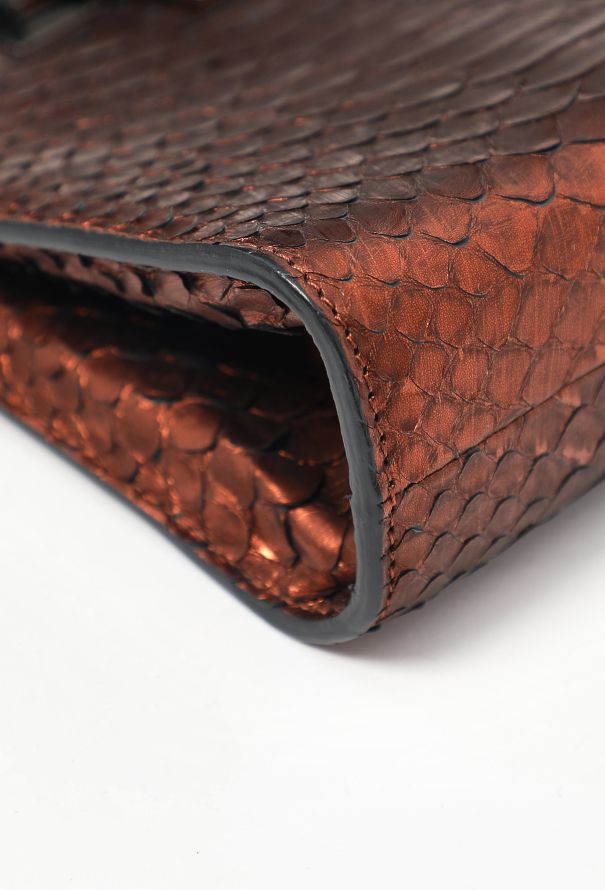 Tom Ford T Lock Mini Python Bag - 9
