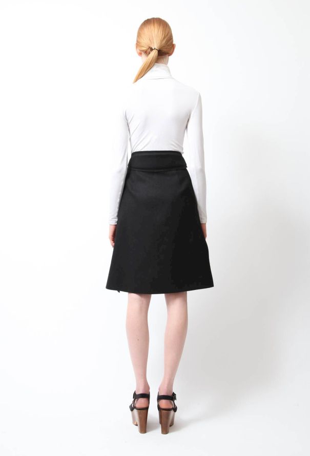 Balenciaga F/W 2011 Draped A-Line Skirt - 4