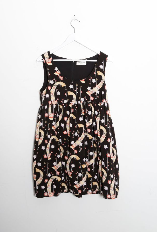 Saint Laurent 2015 Floral Print Crêpe Dress - 5