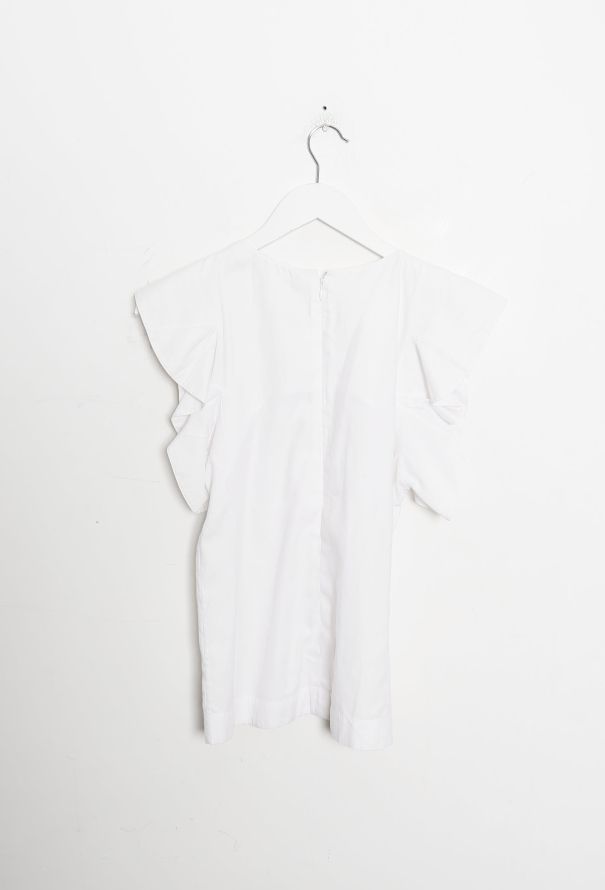 Céline Ruffled Cap Sleeve Top - 6