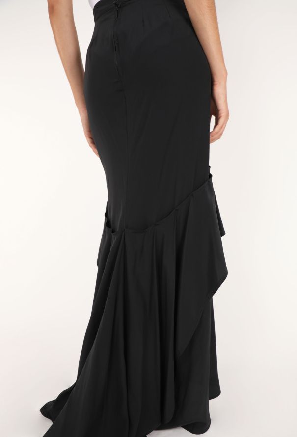 Saint Laurent Ruffled Silk Maxi Skirt, F/W 2003 - 6