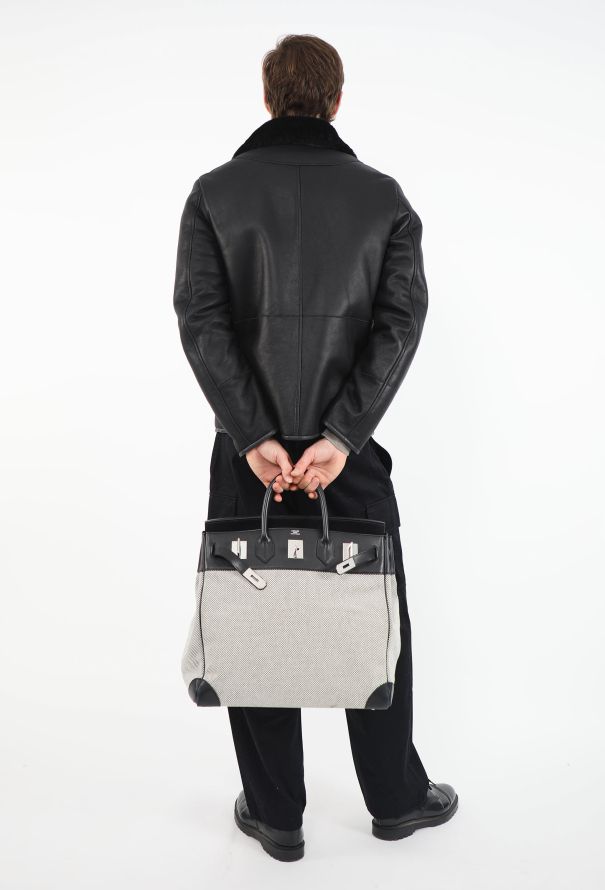 Hermès Evergrain & Toile Criss Haut à Courroies 40 - 4