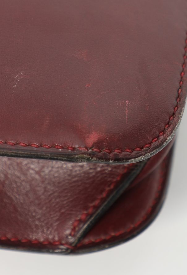 Hermès '70s Bordeaux Box Shoulder Bag - 10