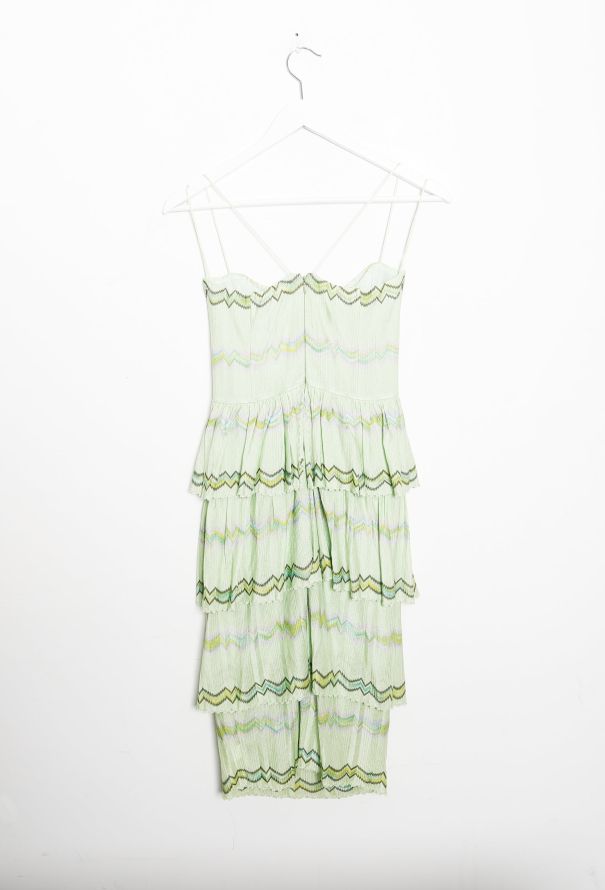 Missoni Tiered Zig Zag Knit Dress - 7