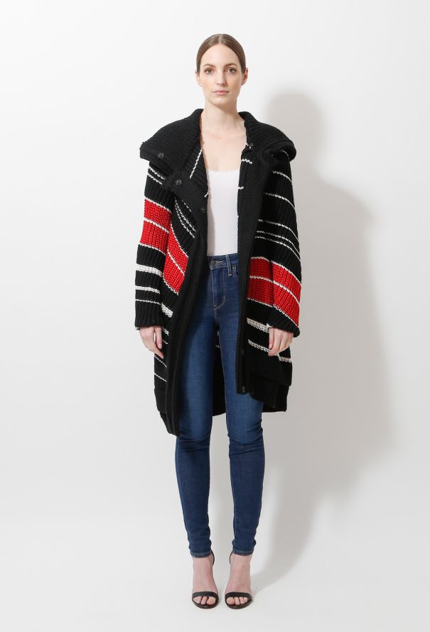 Balenciaga 2009 Oversized Striped Cardigan - 2