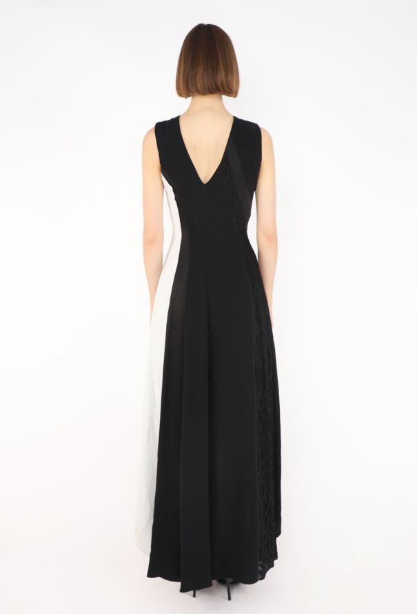 Dior Colorblock Lace Panel Dress, Resort 2014 - 9
