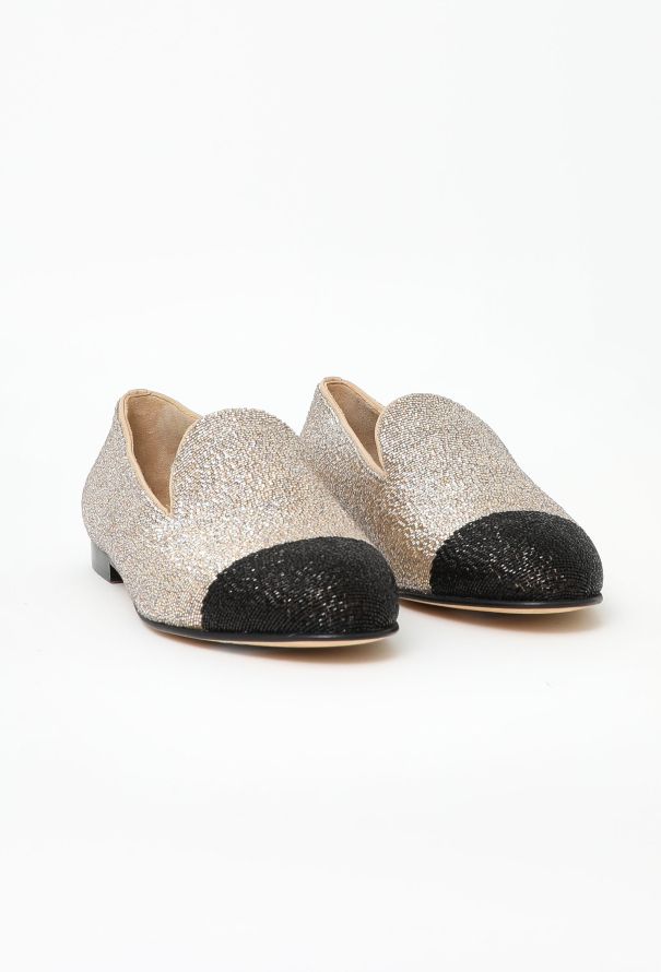 Chanel 2021 Bicolor Embellished Loafers - 2