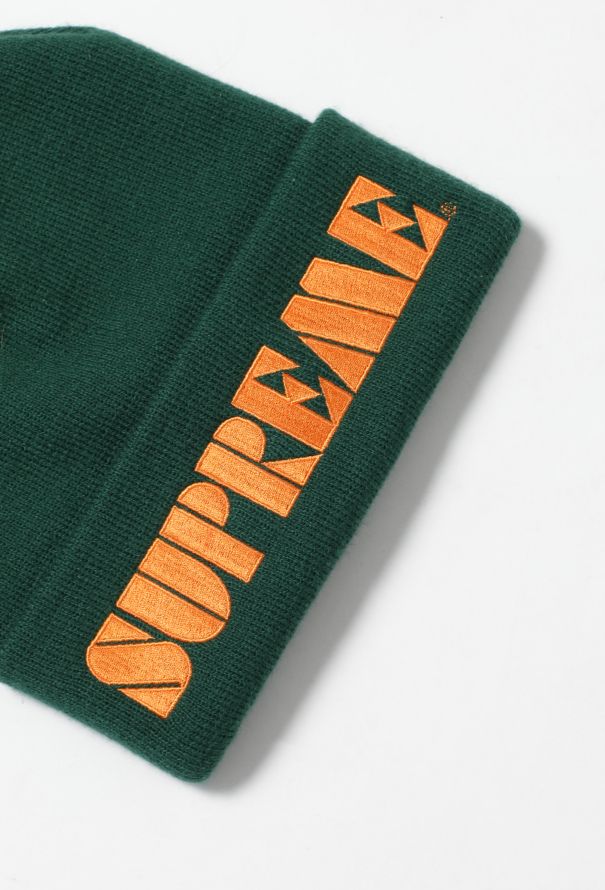 Supreme 2024 Stencil Beanie Green - 3