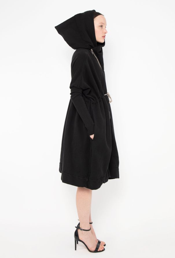 Rick Owens Drkshdw Asymmetrical Hoodie Dress - 7